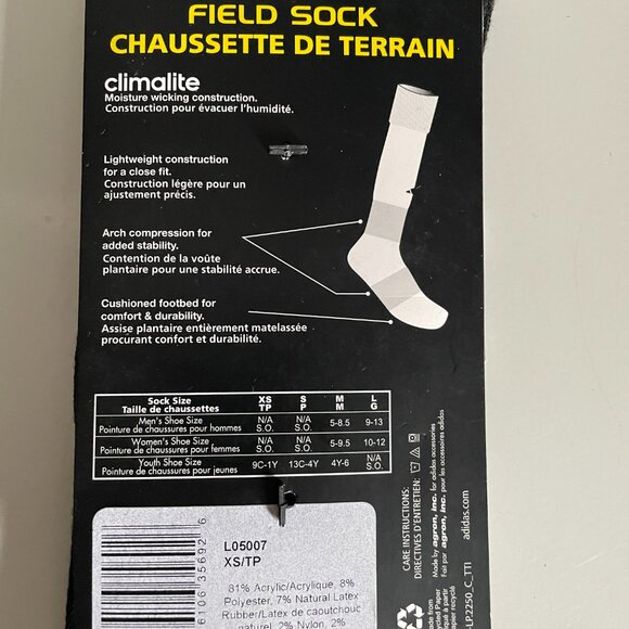 Adidas Field socks 3 pairs - Climalite - size XS - Picture 3 of 9